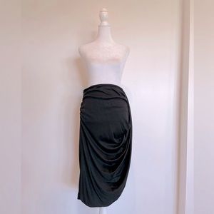 Isabel Marant Gathered Black Skirt - Size 8 NWT